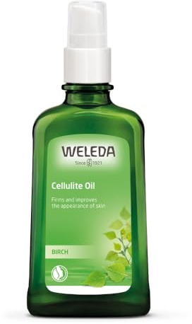WELEDA Bio Birke Anti Cellulite Öl 100ml - Naturkosmetik Hautpflege Körperöl mit Jojobaöl strafft & festigt die Haut. Massageöl mit dermatologisch bestätigter Wirkung aktiviert den Hautstoffwechsel