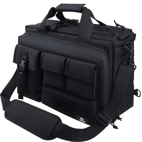 GES Multifunktions Herren Outdoor Militärische Taktische Nylon Schulter Laptop Umhängetasche Aktentasche Handtaschen Laptop Tasche Schultasche Große Genug für 15.6 Laptop/Kamera