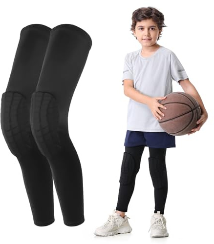 Newbyinn Kniebandage Kinder Beinlinge 1 Paar, Beinärmel Schutz | für Basketball Fußball Baseball Volleyball Outdoor-Aktivitäten Junge Mädchen
