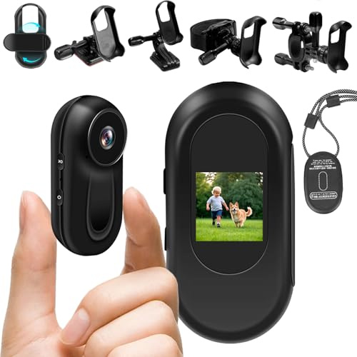 SecuraLen Action Cam, 1080P HD & 120° Weitwinkel Bodycam, Nachtsicht, Magnetische Halterung & Bildschirm Actionkameras Ideal für Sport & Outdoor