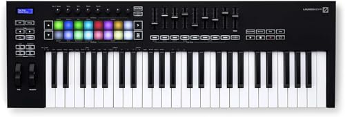 Novation Launchkey 49 [MK3] MIDI-Controller-Keyboard – Nahtlose Integration in Ableton Live. Akkordmodus, Skalenmodus und Arpeggiator. Sämtliche Software, die Sie für die Musikproduktion benötigen.