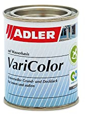 ADLER Varicolor 2in1 Acryl Buntlack für Innen und Außen - 125 ml 1/8 Liter RAL5010 Enzianblau Blau - Wetterfester Lack und Grundierung - matt