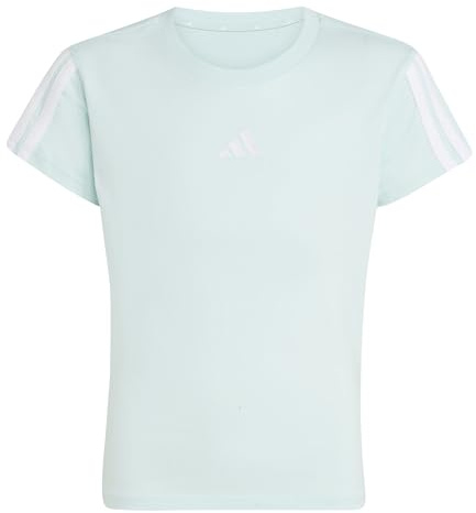adidas Mädchen Essentials Shirt, Halo Mint/White, 9-10 Years