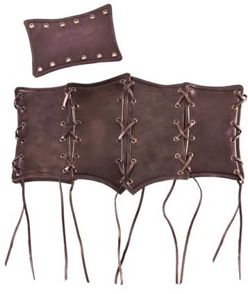 Ulfberth Unterbrust Corsage aus Leder für Damen | Echtleder Mider mit Schnürung, Schildmaid, Wikinger, Mittelalter, Mittelaltermarkt, Reenactment, LARP & Fantasy Cosplay
