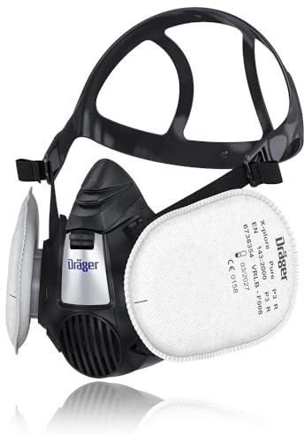Dräger X-plore® 3500 Handwerker Halbmasken-Set inkl. Pure P3 Partikelfilter | Größen S/M/L | gegen Fein-Staub/Partikel | Gr. M