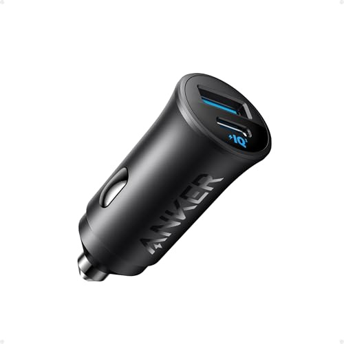Anker USB-C Kfz-Ladeger?t, 30W 2-Port Typ-C Kfz-Netzteil, Kfz-Ladeger?t f��r iPhone mit PowerIQ 3.0, F��r iPhone 17/16/15/14/13/12 Serie, Samsung Galaxy S23/S22/S21 Serie, iPad Pro, AirPods und mehr