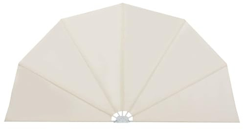 vidaXL Seitenfächer Terrasse 200cm Creme Balkonfächer Seitenmarkise Windschutz