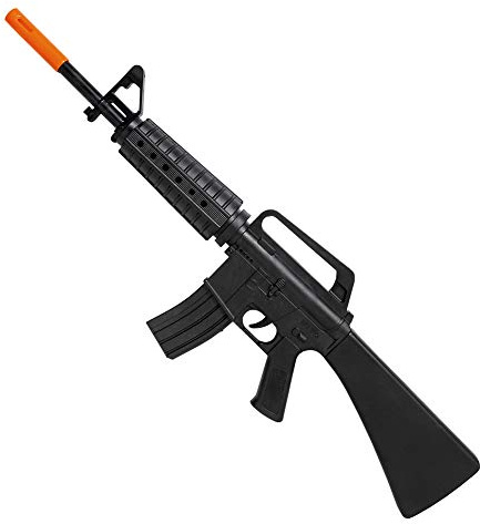 W WIDMANN MILANO Party Fashion - M16 Spielzeuggewehr | 64 cm Maschinengewehr, Gewehr-Attrappe, Kostüm-Accessoire für Soldaten-, Militär- und Actionkostüme, Karneval