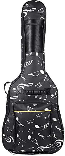 ele ELEOPTION Wasserdichte Oxford Gitarrentasche 99/101/104 Zoll Musikkoffer Muster Nylon Gig Bag für E-Gitarre Gepolsterte Tragetasche für Akustik- und Klassikgitarre