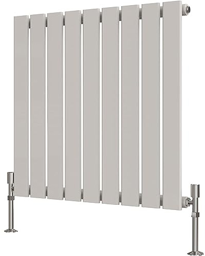 Radbliss Horizontaler Flachheizkörper, 600 x 612 mm, Weiß, Einzel-Design, RAD-Zentralheizung