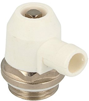 Heizkörper-Entlüftungsventil mit drehbarer Nase, 1/2" selbstdichtend - vernickelt