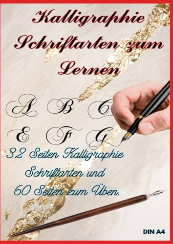 Kalligraphie Schriftarten zum Lernen: Kalligraphie Schriftarten zum Lernen: Neigungswinkel 55°
