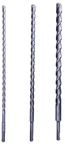 Steinbohrer Set Ø 10-14-20mm x 40cm 3-teiliges Betonbohrer Set Steinbohrer sds für Mauerwerk, Stein, Beton