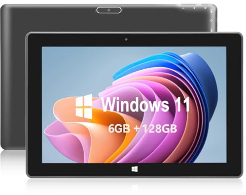 SZTPS Windows Tablet PC，10 Inch Tablet Windows 11 Intel N4000 Processor, Tablet Computer HD Touchscreen 6GB RAM + 128GB, 5000mAh Large Battery