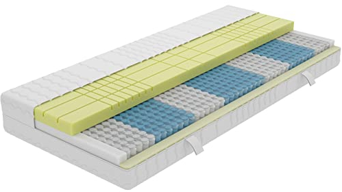 AM Qualitätsmatratzen 3D Deluxe Taschenfederkernmatratze 90x200cm H3 24cm - Made in Germany & Oeko TEX Zertifiziert - Orthopädische Matratze 90x200 H3 mit Lyocell Bezug - 7 Zonen Federkernmatratze