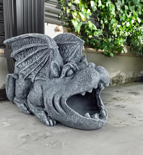 Wasserspeier-Skulptur, Regenrinnen-Umlenker, dekorative Dachrinnenverlängerung, Fallrohr, umweltfreundliche Harzstatuen, Dachrinnenverlängerung, Umlenker, Spritzblock, perfekte