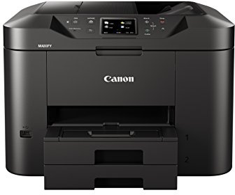 Canon MAXIFY MB2750 Tintenstrahldrucker 4-in-1 Multifunktionsgerät DIN A4 (Drucker, Scanner, Kopierer, Fax, ADF, 600x1200 DPI, WLAN, 24/15,5 ISO-Seiten/Min., Duplexdruck, 500-Blatt-Kassette) schwarz