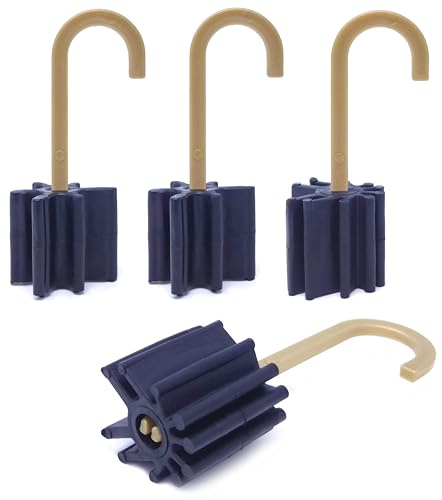 Gummi Stoßdämpfer für Tür und Fenster - 4 Stück - Universal Türstopper und Fensterstopper verhindert versehentliches Schließen von Fenstern und Türen durch Zugluft (Schwarz)