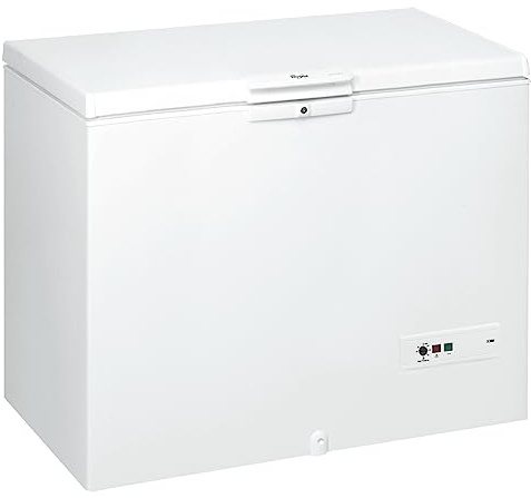 Whirlpool Gefriertruhe WHM39112/ 394 Liter Nutzinhalt / Supergefrierfunktion / Innenbeleuchtung/ Door Balance / Leise mit 42 dB, Weiß [Energieklasse E]