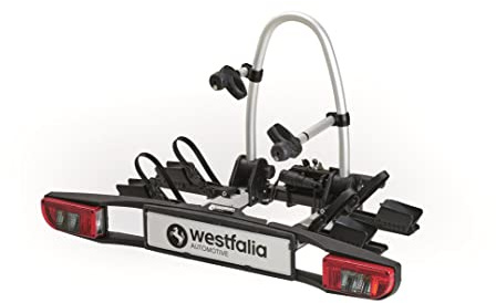 Westfalia BC 60 Fahrradträger für die Anhängerkupplung | Kupplungsträger für 2 Fahrräder | E-Bike geeignet | zusammenklappbar