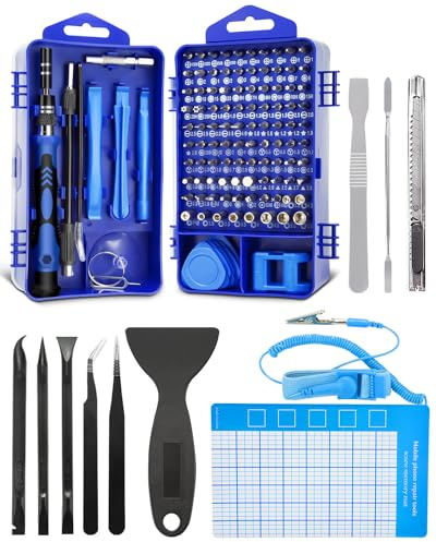 Eventronic 132PCS Schraubendreher Set Magnetisch für Elektronikreparaturen | Mini Feinmechaniker Werkzeug Set, Torx Bit Präzision Schraubendreher Set für iPhone, Laptop, Computer, Uhren, Tablet