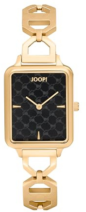 JOOP! Armbanduhr Damen Quarzuhr Analog, mit Edelstahl Armband, Gold, 5 bar Wasserdicht, Kommt in Uhren Geschenk Box, 2036592