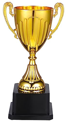 CLISPEED Champion League Pokal für Kinder, 19cm Auszeichnungen-TrophäE Gold-BelohnungstrophäE Siegerpokal TrophäEnpokal für Sportwettbewerbe Zur Anerkennung Von Gewinnern