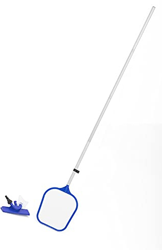 Bestway Flowclear Poolpflege Komplett-Set für Pools, bis 396 cm, 58195, Blau, Weiss,grau