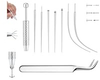LOLIAS 16G 18G Piercing Taper Insertion Piercing Kugel Aufdreher Piercing Nadeln Edelstahl Piercing Set Selber Stechen für Ohr Nase Lippe Bauch