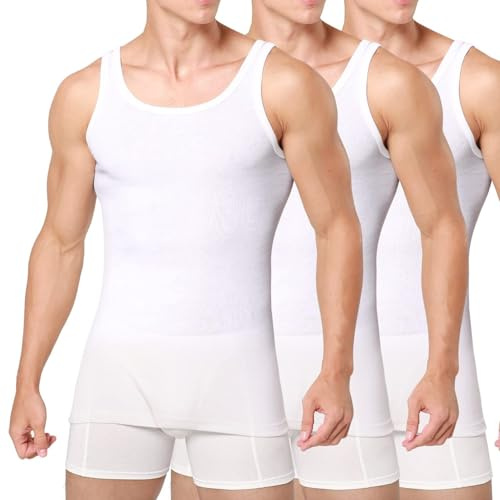 Smart Sir Unterhemd Herren 3/5er Pack 100% Baumwolle Bequem & Atmungsaktiv | Weiches & Hautfreundliches Material, tank top herren, Perfekte Passform, Für viele Körperformen, Ideal für Alltag & Freizeit