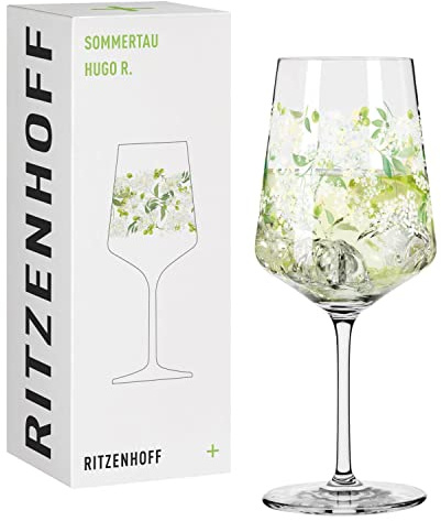 RITZENHOFF Aperitifglas - 500 ml - Made in Germany | Artikelnr. 2931012, Serie Sommertau, 1 Aperitifglas 500 ml, Kristallglas, spülmaschinenfest