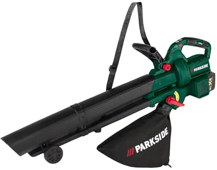 Parkside 40 V Akku-Laubsauger & Laubbläser PALSB A1 ohne Akku & Ladegerät | 40 V • 2-in-1 Saugen & Blasen • leistungsstark • kabellos • ohne Akku/Ladegerät