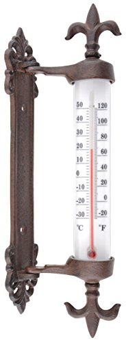 Esschert Design Fensterrahmenthermometer Gusseisen