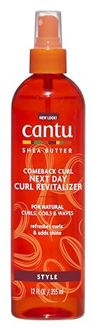 Cantu Shea Butter Sprühflasche Next Day Revitalisierungsspray - für natürliche Sprungkraft, 355 ml