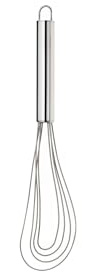 kela Schneebesen flach Edelstahl 27 cm RONDO, Mehlschwitze-Schneebesen, Tellerbesen spülmaschinenfest, glänzend