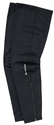 VAUDE Leg Warmer II - Wärmende Beinlinge - Atmungsaktiv, Elastisch, Schnelltrocknend, black uni, M