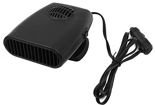 Tiardey 150W 12V Universal tragbarer Autoheizlüfter, Plug-in Anti-Fog 2 in 1 Heizung Kühltrockner Auto 360-Grad-Drehung Heizlüfter