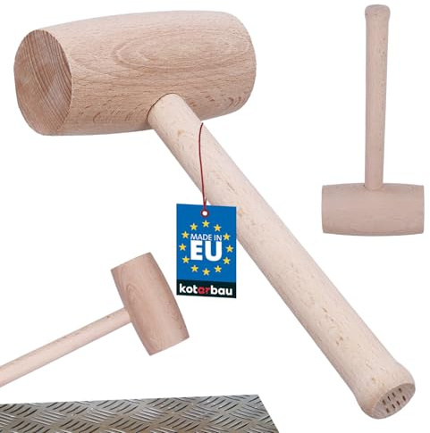 KOTARBAU® Holzhammer Durchmesser 57 mm für Schreiner Blechbearbeitung Schreiner-Knüppel Schreiner-Hammer