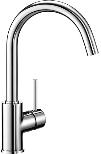 BLANCO MIDA | Küchenarmatur in chrom | Hochdruck | Rückflussverhinderer | [10,6x18,5x32,7 cm] | Gesicherte Wasserqualität & wassersparend | Keramik Kartusche