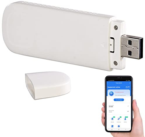 simvalley MOBILE LTE Stick: 4G/LTE-Surfstick, bis 150 Mbit/s, für bis zu 8 Nutzer, App-Verwaltung (4G Stick, WLAN mit SIM Karte, Modem)