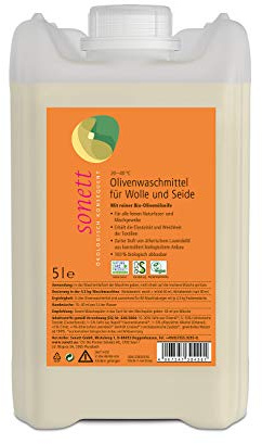 Sonett Olivenwaschmittel für Wolle und Seide, 5 Liter
