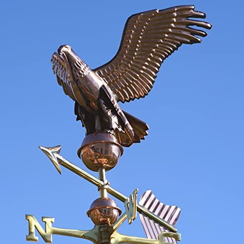 Mittelgroße Wetterfahne 431 – Adler aus Kupfer