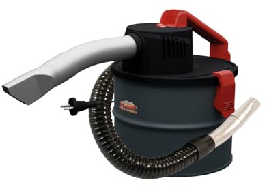 Mauk® Pelletofen Kamin & BBQ Holzkohle Aschesauger & Grillgebläse Feuerbalg - 4 Liter Nass/Trocken Handsauger mit HEPA-Filter und 600 Watt Motorleistung