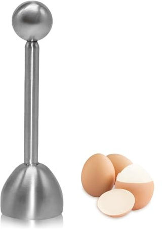 Eierköpfer Edelstahl Eieröffner, Eier Cutter Eierköpfer, Eier Cracker für Weiche und Hartgekochte Eier oder Rohe Eier (1)