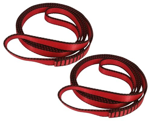 FOSER 18 mm Nylonband Nylon Strap für Aerial Yoga, Swing (Red(2pcs), 120cm/48in)