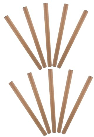 Posterrohr Pappe 10 Stück ABS Papier 40,7x2,8x2,8cm Khaki | Aufbewahrungskoffer für Zeichnungen, Zeichenrohr, Tragbare Papierposterrolle, Kunsttransportkoffer