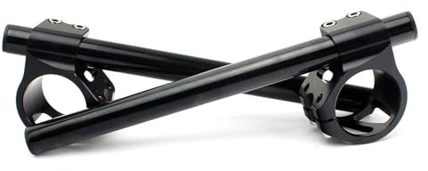 TARZON CNC Motorrad Aluminium Lenkerstummel Stummellenker 50mm für Kawasaki für Yamaha für Honda für DUCATI für APRILIA Universal Handlebar 7/8 22mm Schwarz