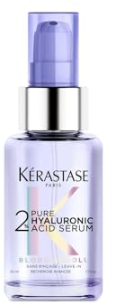 Kérastase Serum für trockenes und blondiertes Haar, Mit 2% reiner, feuchtigkeitsspendender Hyaluronsäure, 2% Pure Hyaluronic Acid Serum, Blond Absolu, 50 ml