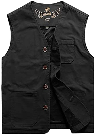 Oralidera Herren Outdoor Weste Ärmellose Jacke Hundesportweste Anglerweste Fotografie Freizeitweste Sommer Atmungsaktiv Funktionsweste Jagdweste