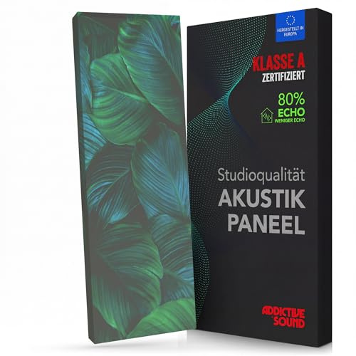 Addictive Sound Akustikbild Schallabsorber 148x50x6 cm, Nature 3 | Breitbandabsorber ab 100 Hz, Kunstdruck auf Akustikstoff, EU-Produktion, Wand- und Deckenmontage-Set inklusive
